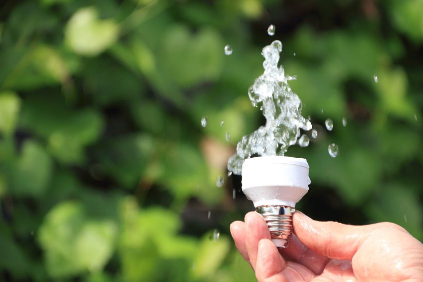 light bulb with water instead of glass